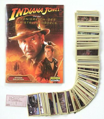 Indiana Jones ... Kristallschädels (2008) kompletter Satz + Leeralbum , Merlin