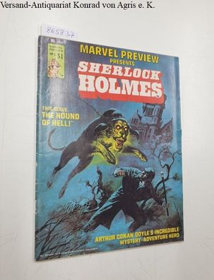 Lee, Stan: Marvel Preview Presents Sherlock Holmes : Vol. 1 No. 5 April 1976 :