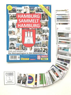 Hamburg sammelt Hamburg (2010) Leeralbum + kompletter Satz , Panini