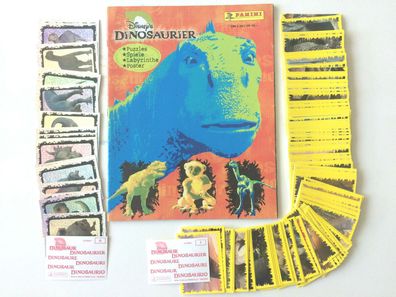 Dinosaurier (2000) , Stickeralbum + kompletter Satz , Panini , RAR