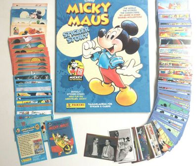 Micky Maus - 90 Jahre Magic (2019) Leeralbum + kompletter Satz + Cards , Panini