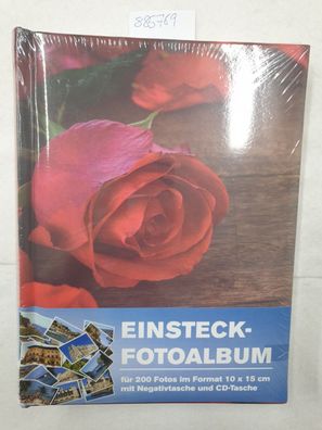 Einsteck-Fotoalbum für 200 Fotos (Design: Rosen)