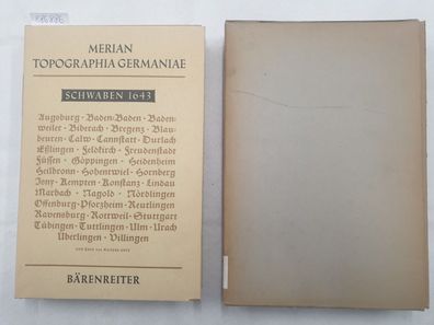 Topographia Germaniae : Faksimile Ausgabe : Schwaben 1643 : in original Schuber :