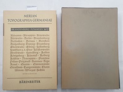 Topographia Germaniae : Faksimile Ausgabe : Brandenburg Pommern 1652 : in original Sc