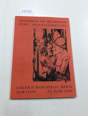 Galerie Kornfeld Bern: Galerie Kornfeld Bern. Katalog zur Auktion 225: Hommage an Max
