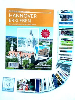 Hannover erkleben (2012) - Stickeralbum + kompletter Satz (216 Sticker) , Panini