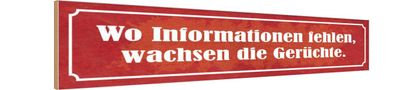 vianmo Holzschild Holzbild Spruch 46x10 cm wo Informationen fehlen Gerüchte