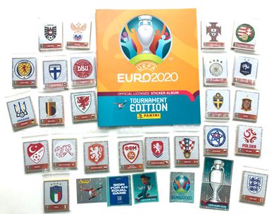 EM 2020 - Tournament - Kompletter Satz (678 Sticker) + Leeralbum , Panini