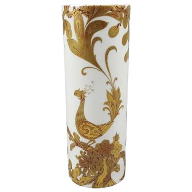 Vase AK Kaiser Serenade 1229/1 Golddekor Paradiesvogel Blumen H 21,3 cm