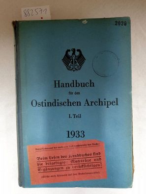 Handbuch für den Ostindischen Archipel : Teil I :
