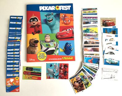 Pixar - Fest (2022) kompletter Satz + Leeralbum + 50 Cards , Panini