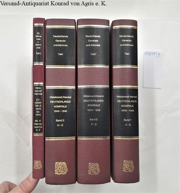 Deutschlands Admirale 1849-1945 : Band 1-4 : 4 Bände :