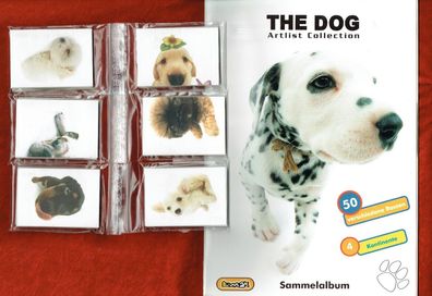 The Dog Artlist Collection , Stickeralbum + kompletter Satz (180 Sticker) , E-max