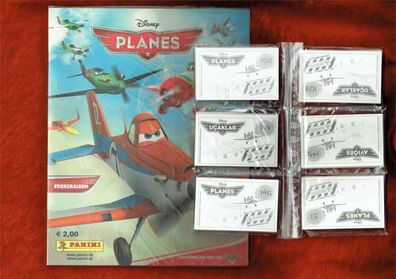 Disney: Planes (2013) Stickeralbum + kompletter Satz , Panini