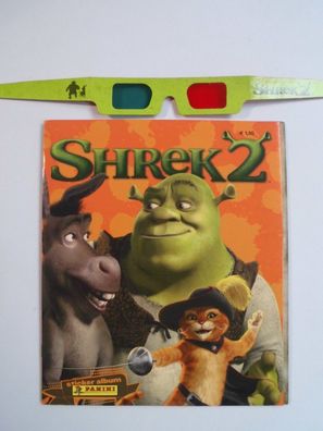 Shrek 2 ,3D Stickeralbum komplett beklebt , sehr guter Zustand , Panini