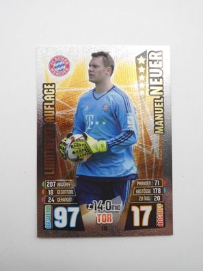 Match Attax -Trading Card - 2015/16 - Limitierte Auflage - Manuel Neuer - Topps