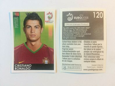 EM 2008 - Cristiano Ronaldo - Nr.120 - RAR , Panini