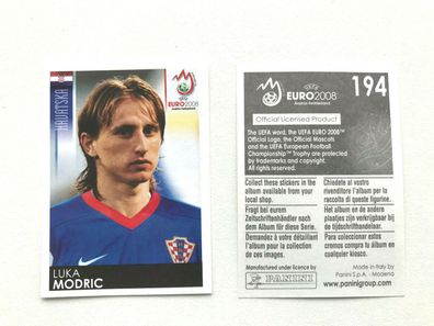 EM 2008 - Luka Modric - 194 - Panini - RAR - Rookie