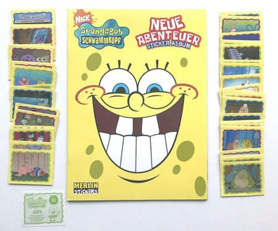 Spongebob Schwammkopf (2008) - Leeralbum + 100 verschiedene Sticker , Merlin