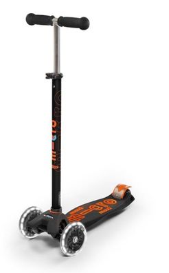 Micro Scooter Maxi Micro Deluxe LED schwarz