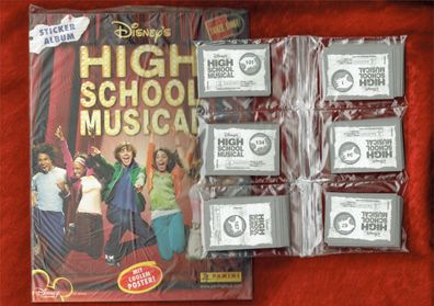 High School Musical 1 (2007) Leeralbum + kompletter Stickersatz , Panini , selten
