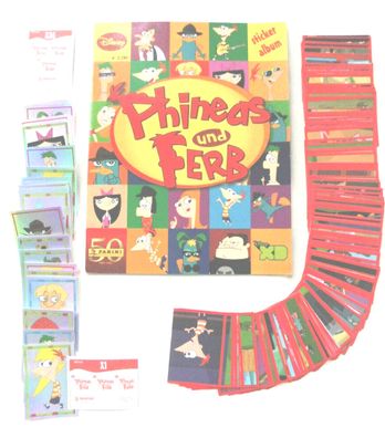 Phineas und Ferb (2011) - Stickeralbum + kompletter Satz , Panini