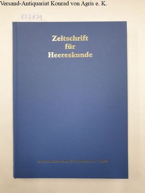 Zeitschrift für Heereskunde : 55./56. Jahrgang : 1991 / 1992 :