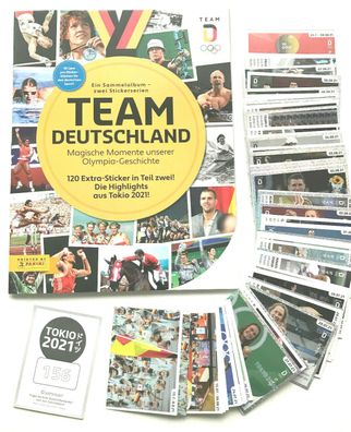 Team Deutschland - Serie 2 - Tokio 2021, kompletter Satz (120 Sticker) , Panini