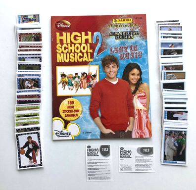 High School Musical 2 (2008) - 120 verschiedene Sticker - Panini
