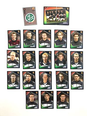 EM 2004 - Deutschland - komplette Mannschaft + Wappen - Nr. 294 - 314 , Panini