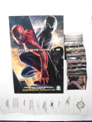 Spiderman 3 - Leeralbum + kompletter Satz 1 - 100 + 12 Tattoosticker, Preziosi