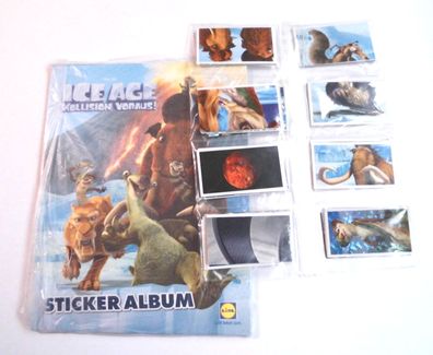 Lidl - Ice Age 5 (2016) Stickeralbum (Hardcover) + kompletter Satz