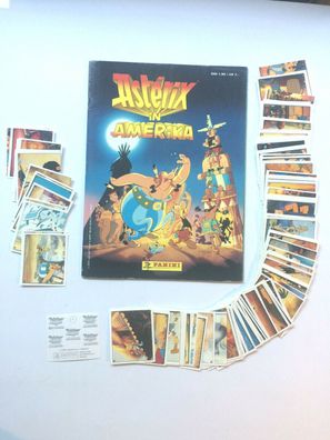 Asterix in Amerika , Leeralbum + 199 verschiedene Sticker (1995)