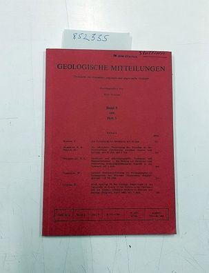Breddin, Hans (Hrsg.): Geologische Mitteilungen - Band 5, Heft 3