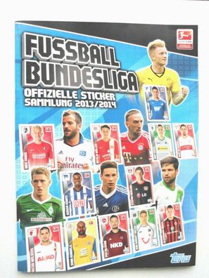 Bundesliga 2013/14 - Stickeralbum komplett beklebt , sehr guter Zustand, Topps