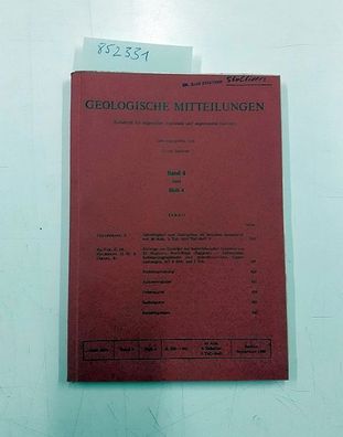Breddin, Hans (Hrsg.): Geologische Mitteilungen - Band 4, Heft 4