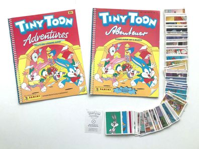 Tiny Toon Abenteuer (1993) kompletter Satz + 2 Alben , Panini , lesen , Rarität