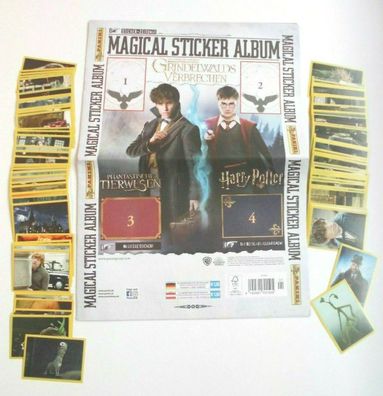 Grindelwals Verbrechen - Harry Potter - Album + 100 verschiedene Sticker, Panini