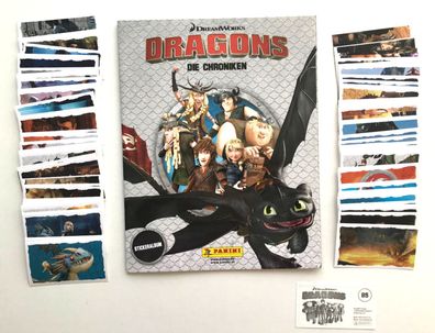 Dragons - Die Chroniken (2018) - 100 verschiedene Sticker, Panini