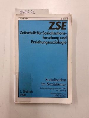 Günter, Burkart (Hrsg.): ZSE Zeitschrift für Sozialisationsforschung und Erziehungsso