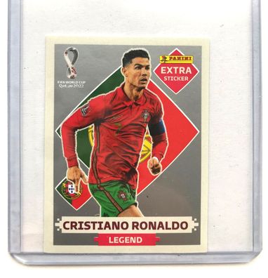WM 2022 - Extra Sticker - Legend - Cristiano Ronaldo - Silber - Panini