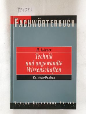 Langenscheidts Fachwörterbuch Technik und angewandte Wissenschaften Russisch-Deutsch