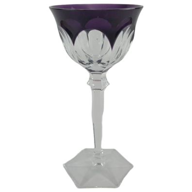 Römerglas Glas Weinglas violett Amethyst H 20 cm