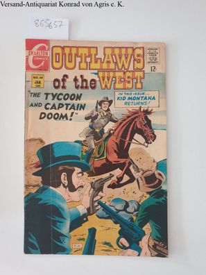 Charlton Comics: Outlaws of the west No. 68 January: Kid Montana Returns