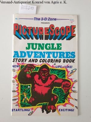 The 3-D Zone: Picturescope Jungle Adventures story and coloring book. in 3-D