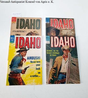 Dell Comics: Idaho - Konvolut von 4 Heften, gunfight... to get rid of a traitor, Ambu