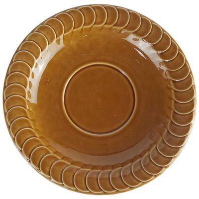 Untertasse für Suppe 16,2 cm Pagnossin Earthenware braun Relief Kreise