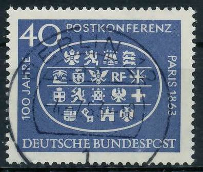 BRD BUND 1963 Nr 398 zentrisch gestempelt X69B56E