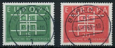 BRD BUND 1963 Nr 406-407 zentrisch gestempelt X69B57E