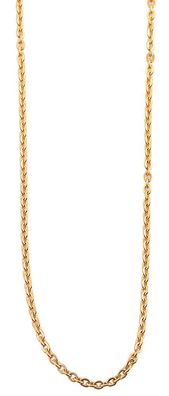 Akzent Anker-Halskette aus Edelstahl mit IP Gold-Beschichtung, Länge 50 cm + 5 cm ...